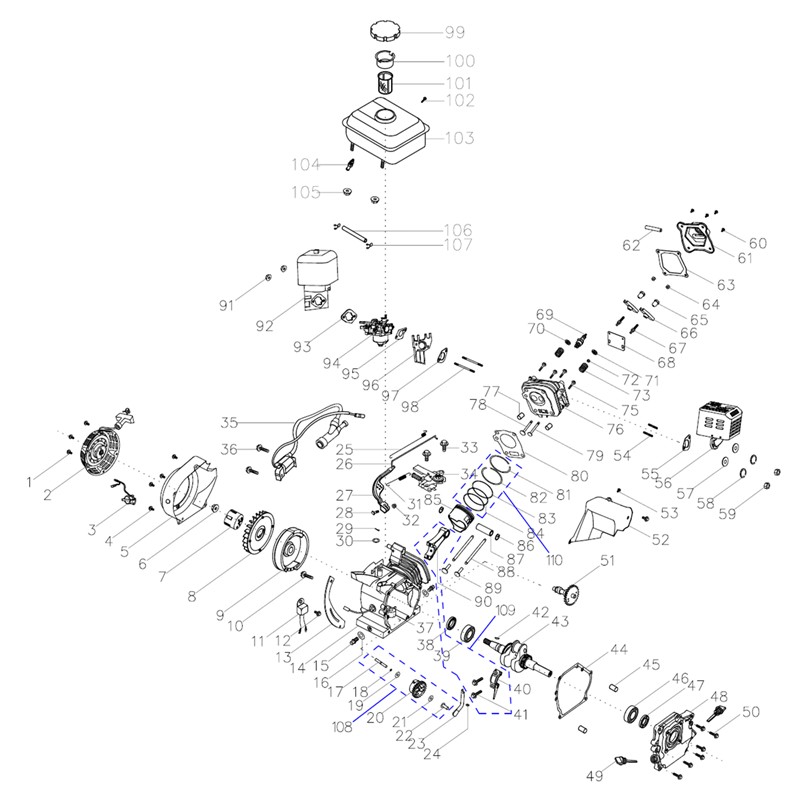 Мотоблок бензиновый усиленный МТУ-450