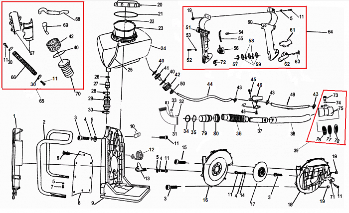 2 БАК - УЛИТКА - КРЫЛЬЧАТКА ОПРЫСКИВАТЕЛЬ-РАСПЫЛИТЕЛЬ CHAMPION PS257
