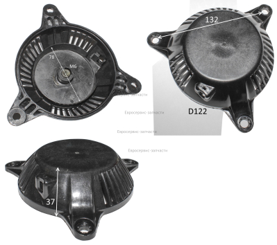 Корпус стартера ручного D125-3отв.-3опоры. деталь Поз.141 17121-A142-0000: БИГ1000