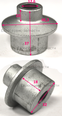 Ступица фланцевая D12,5х46х32 шлифовального круга прижимная внутренняя СТ200 (Замена 1103.014300)